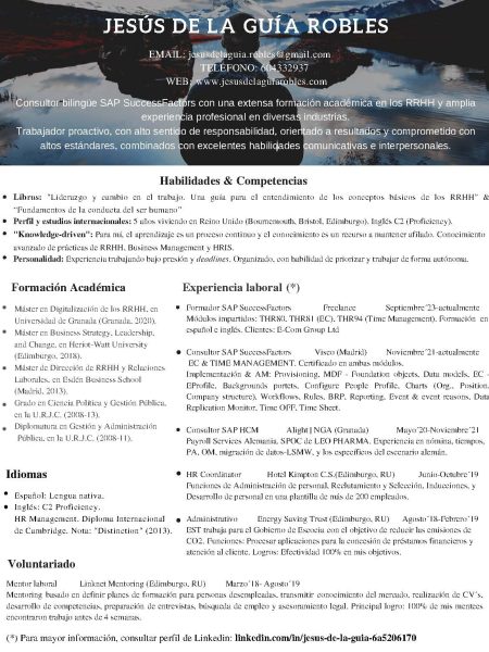 SPANISH CV